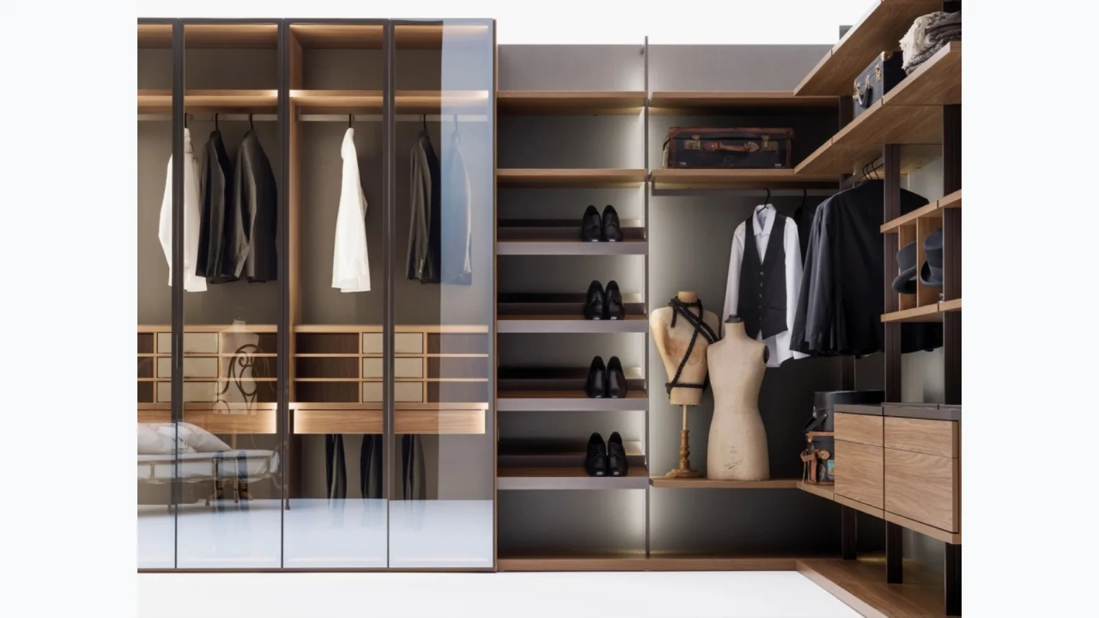 Freedhome wardrobe with island by Caccaro.