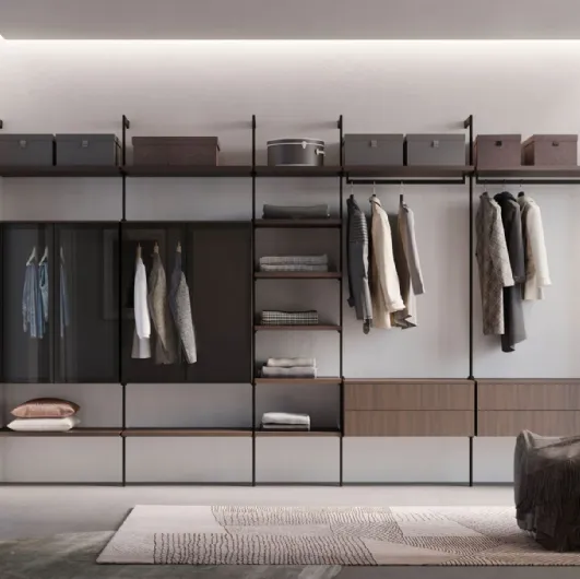 Night Walk-in Closet by Nardi Interiors