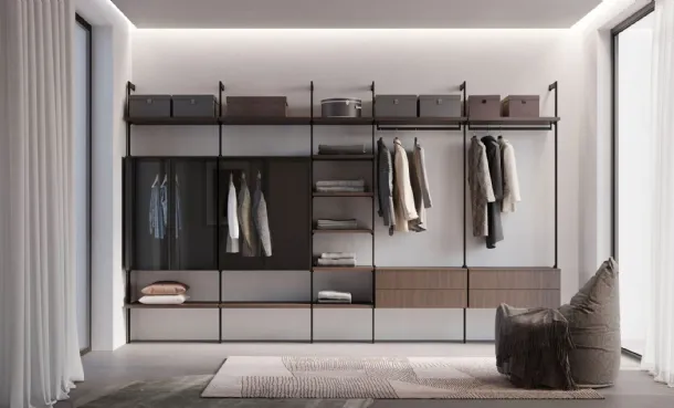 Night Walk-in Closet by Nardi Interiors