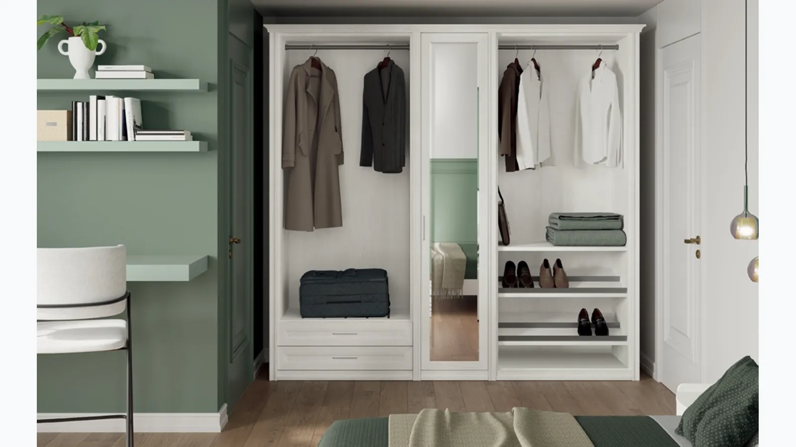 Colony Arcadia AS024 wardrobe by Colombini Casa.