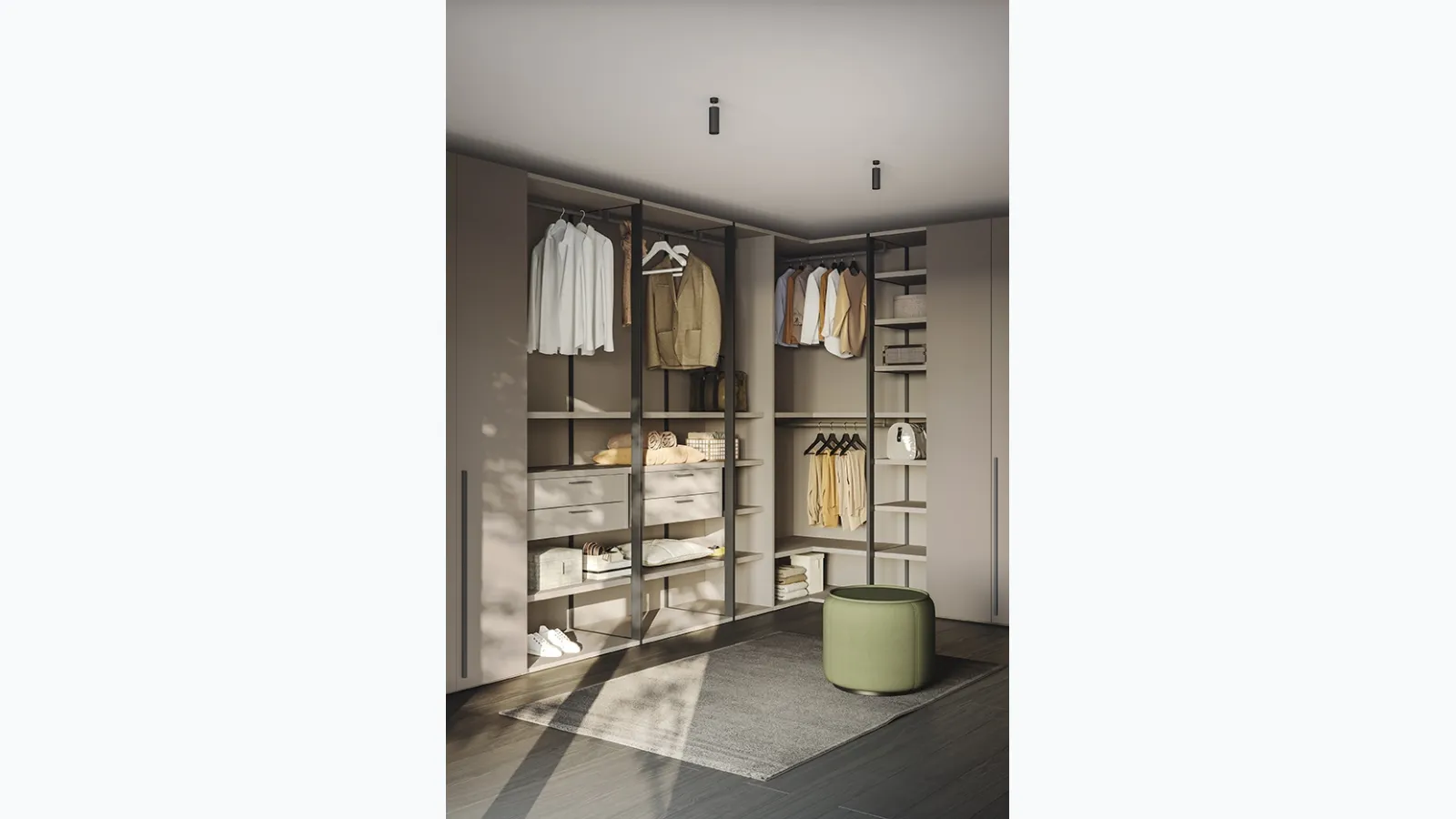 Concrete Wardrobe A01 by Colombini Casa