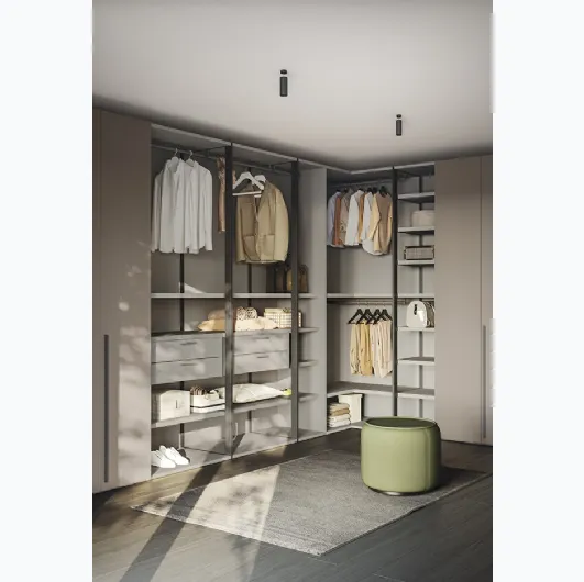 Concrete Walk-in Closet A102 by Colombini Casa