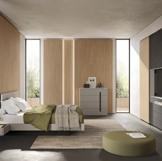 Colombini Casa N102 Concreta Wardrobe