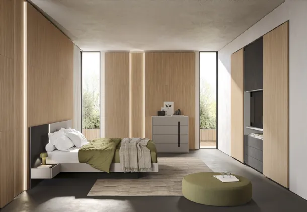 Colombini Casa N102 Concreta Wardrobe