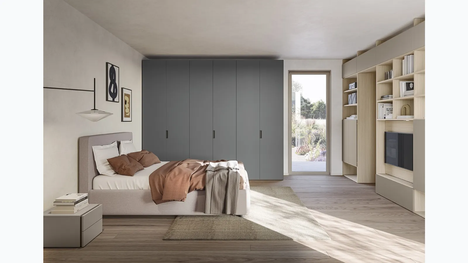 Concreta N128 Wardrobe by Colombini Casa