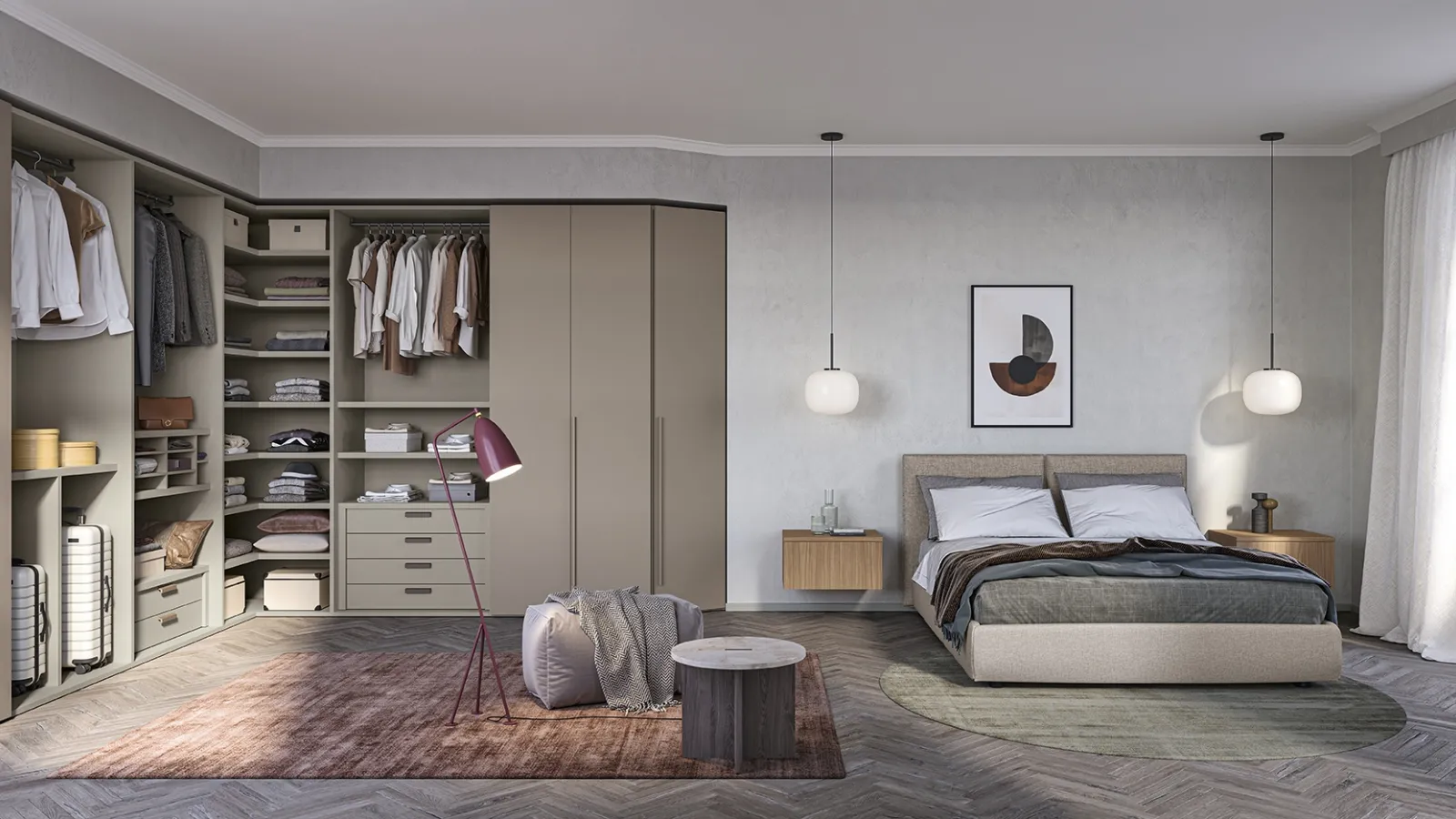 Concrete wardrobe N21 by Colombini Casa