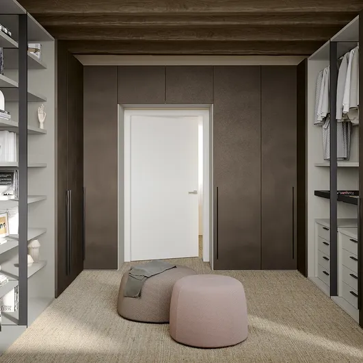 Concrete Walk-in Closet U111 by Colombini Casa