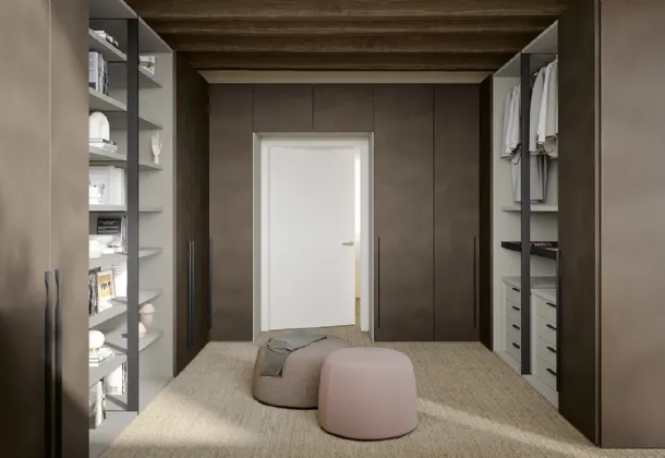 Concrete Walk-in Closet U111 by Colombini Casa