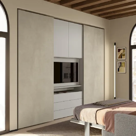 Colombini Casa U124 Concreta Wardrobe