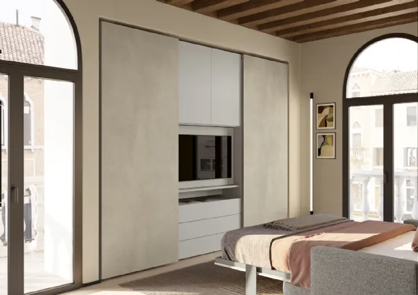 Colombini Casa U124 Concreta Wardrobe