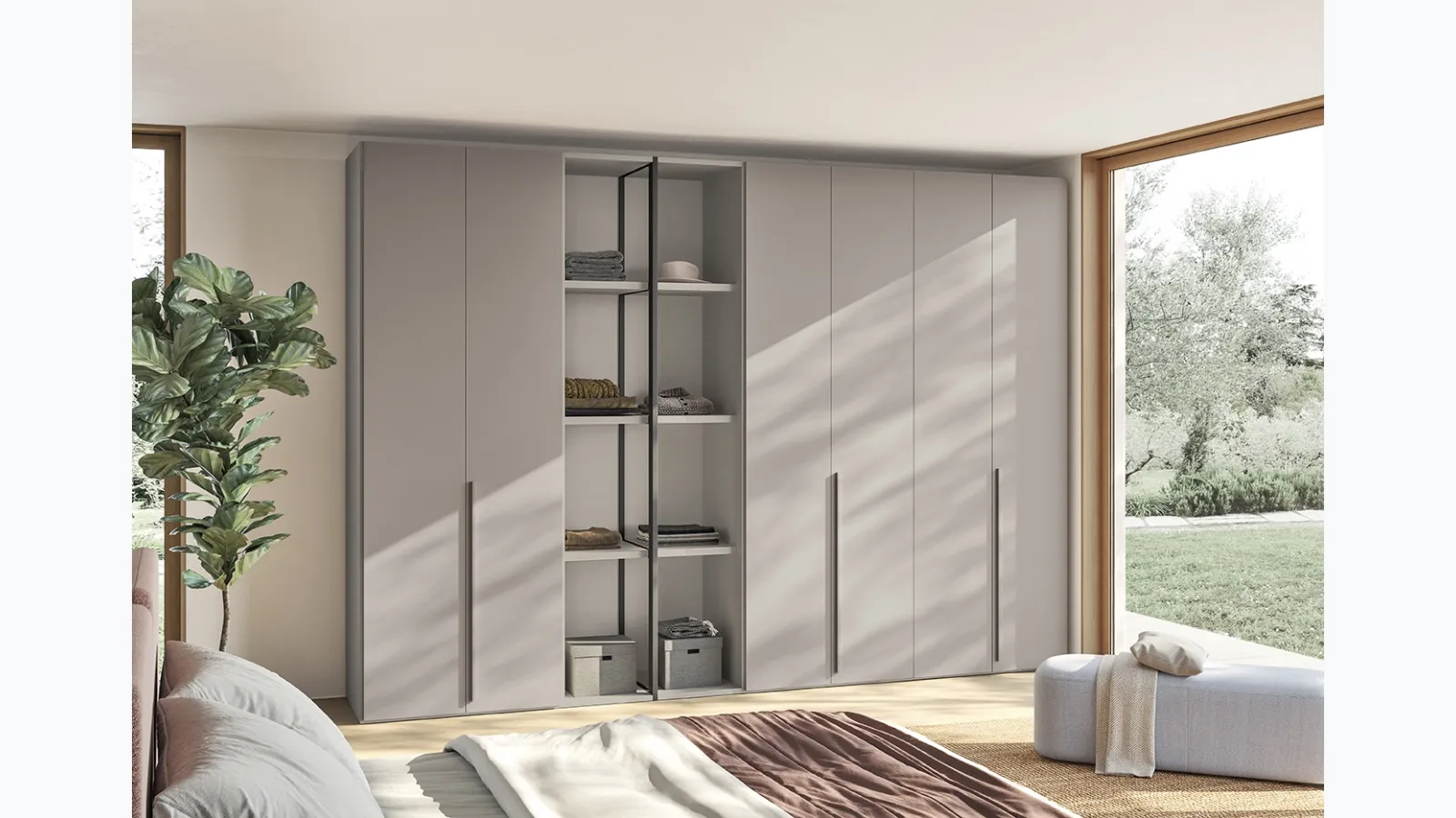 Concreta W01 wardrobe by Colombini Casa.