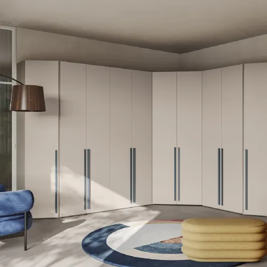 Concrete W02 wardrobe by Colombini Casa