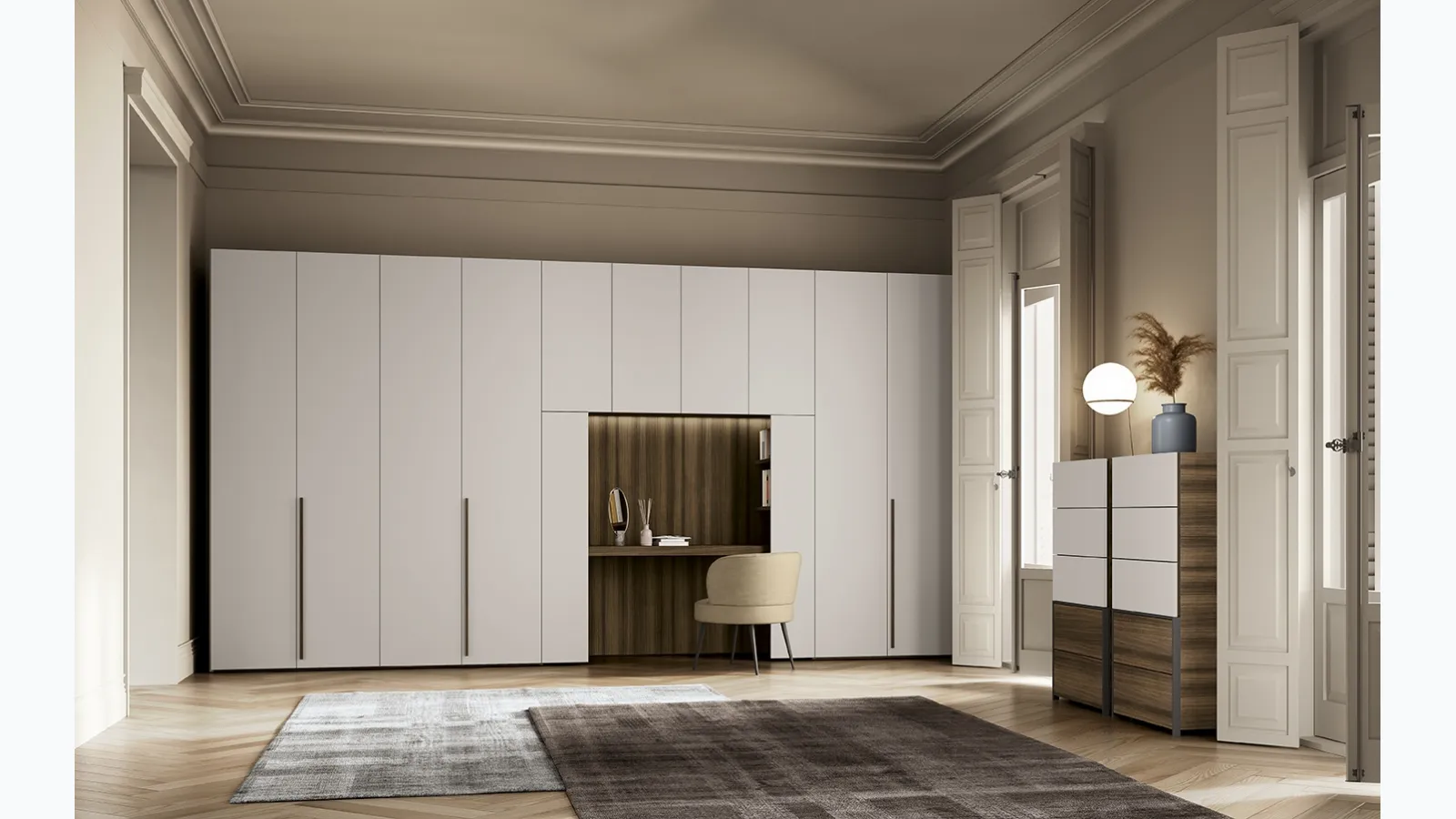 Concrete W06 wardrobe by Colombini Casa