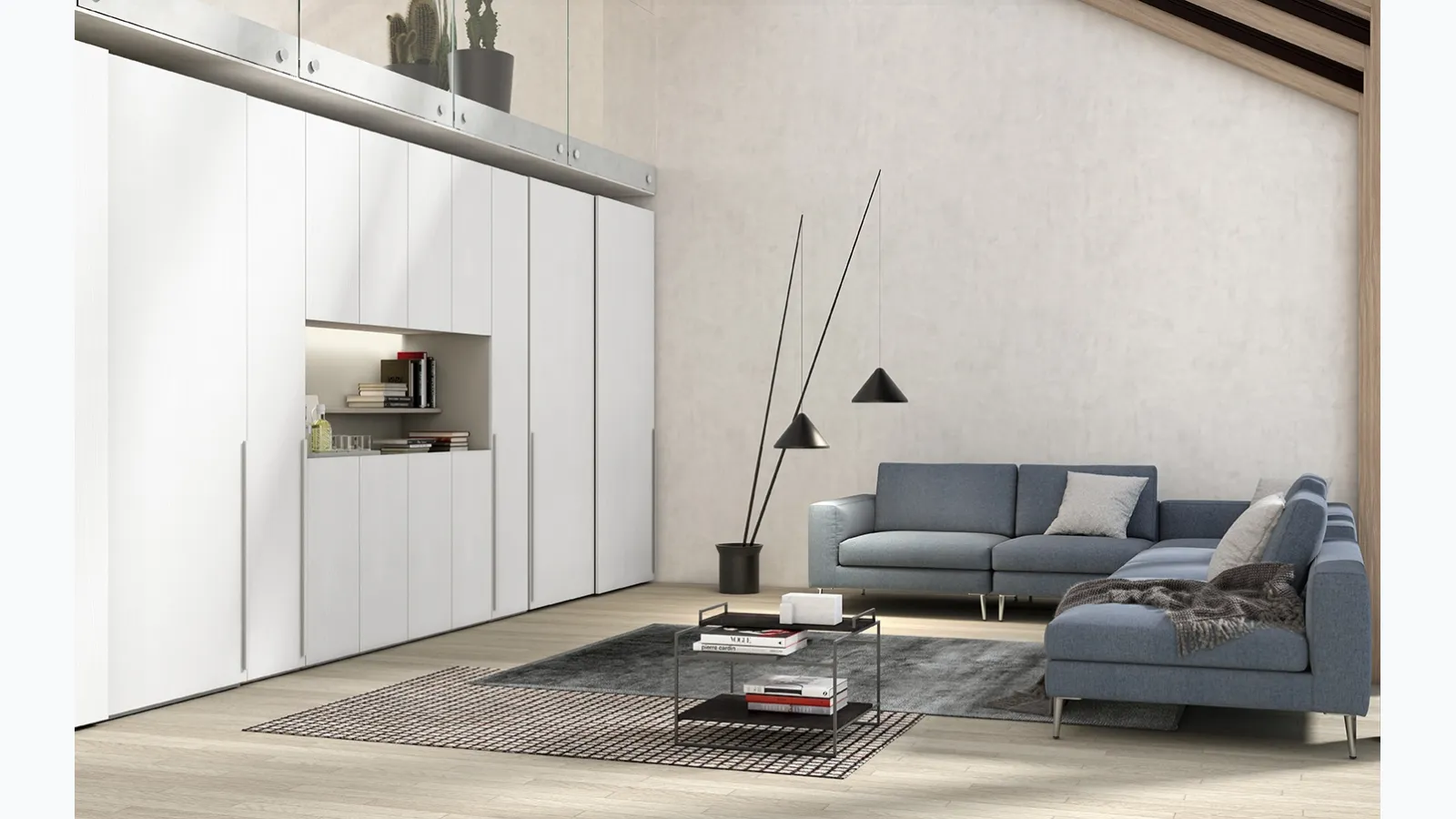 Concrete wardrobe W08 by Colombini Casa