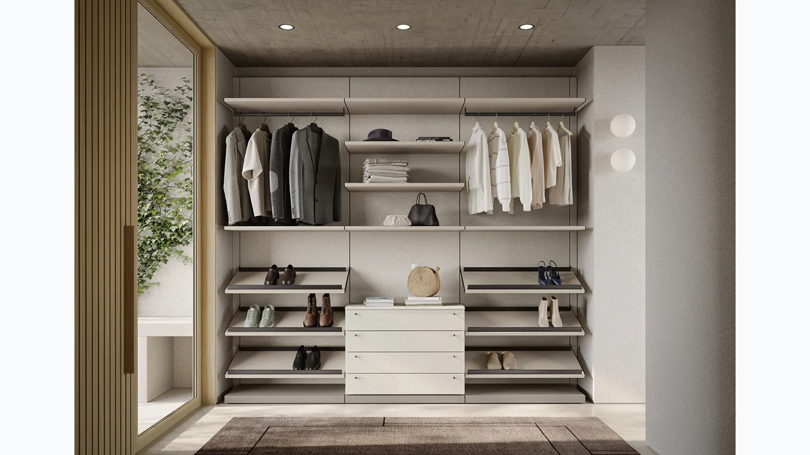 Connex U101 Walk-in Closet by Colombini Casa