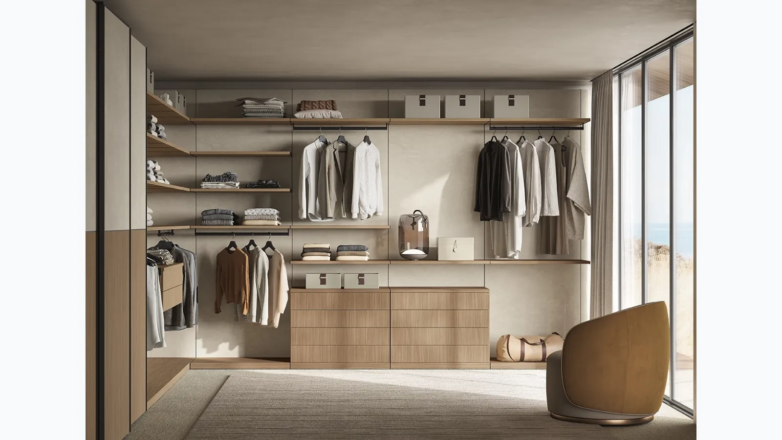 Connex W102 Walk-in Closet by Colombini Casa