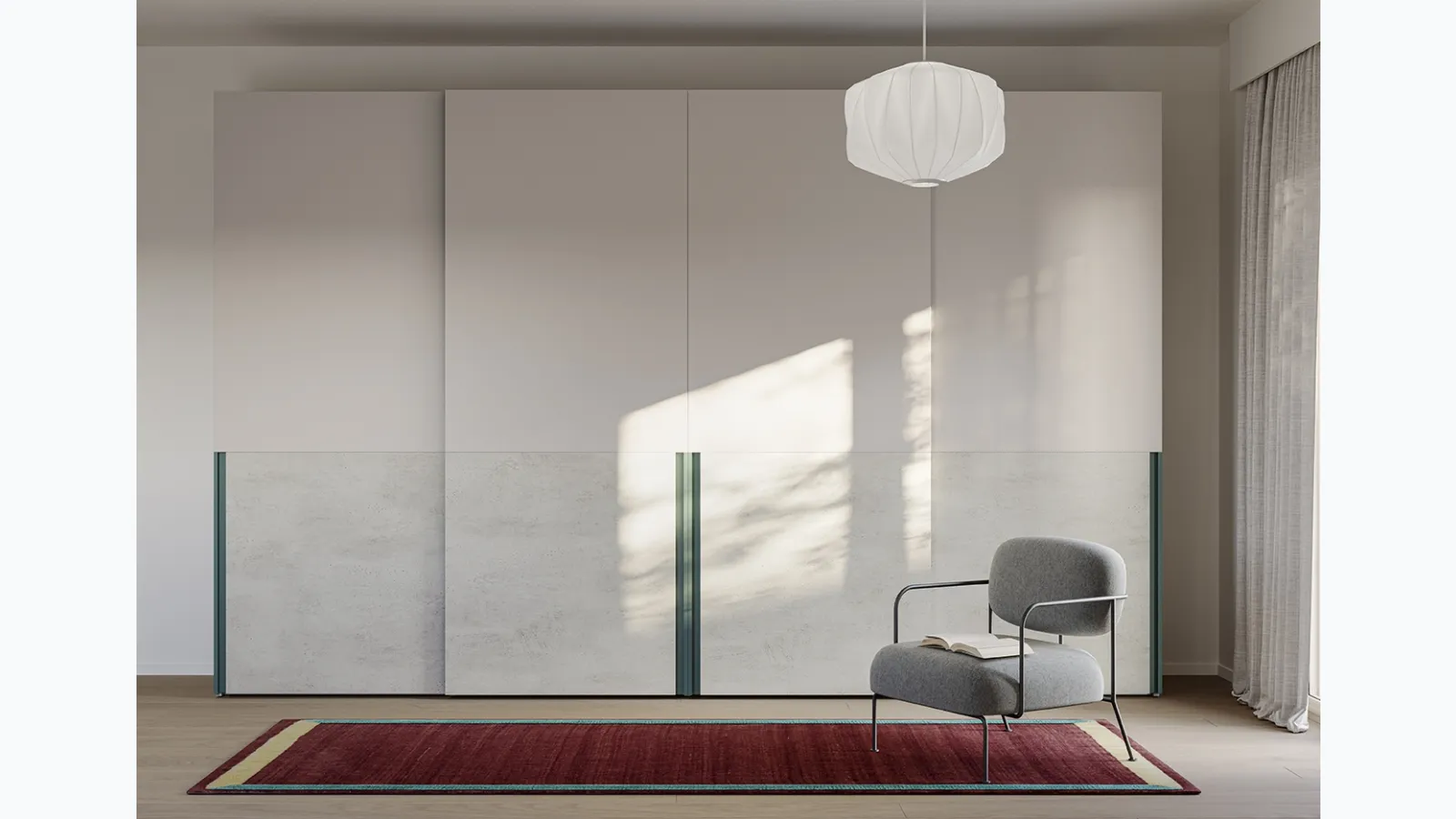 Cutting W20 Sliding Wardrobe by Colombini Casa.