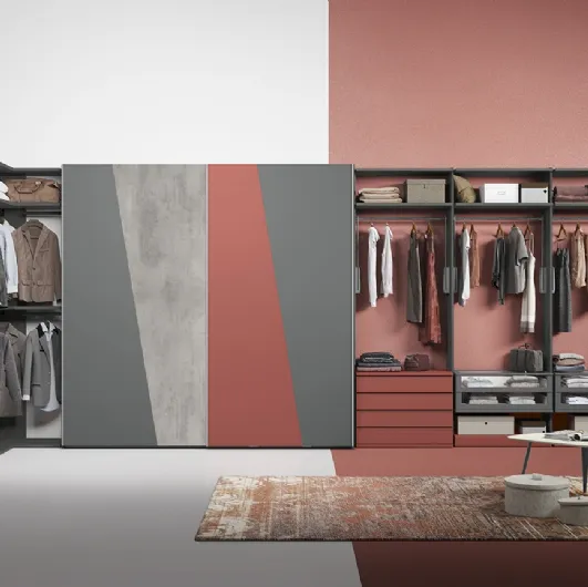 Diagonal U41 Walk-in closet by Colombini Casa