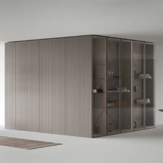 Freedhome wardrobe with external corner by Caccaro.