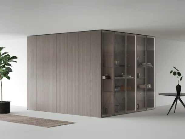 Freedhome wardrobe with external corner by Caccaro.