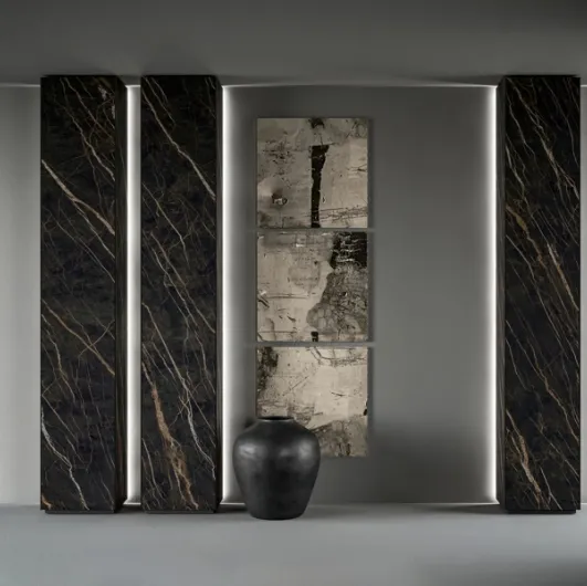 Freedhome wall-mounted wardrobe pillars by Caccaro.