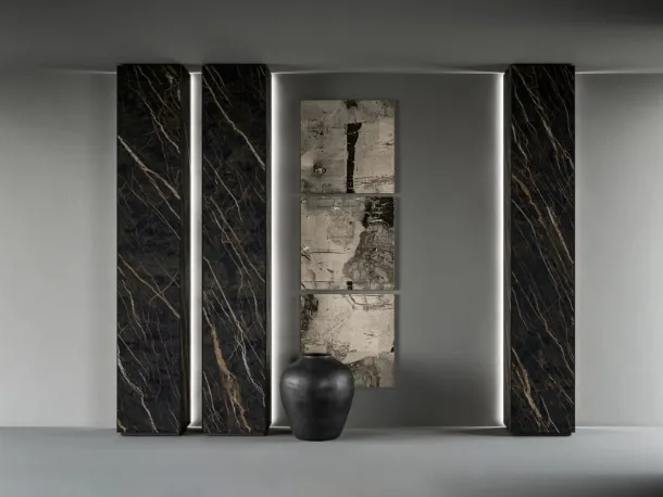 Freedhome wall-mounted wardrobe pillars by Caccaro.