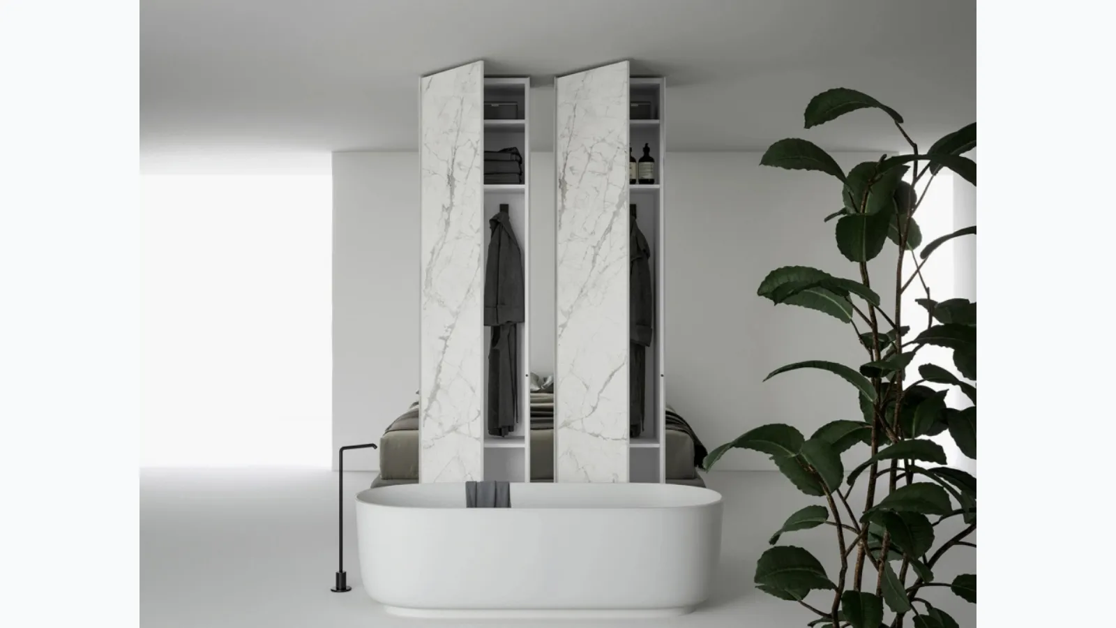 Freedhome Bifacial Pillars Wardrobe by Caccaro