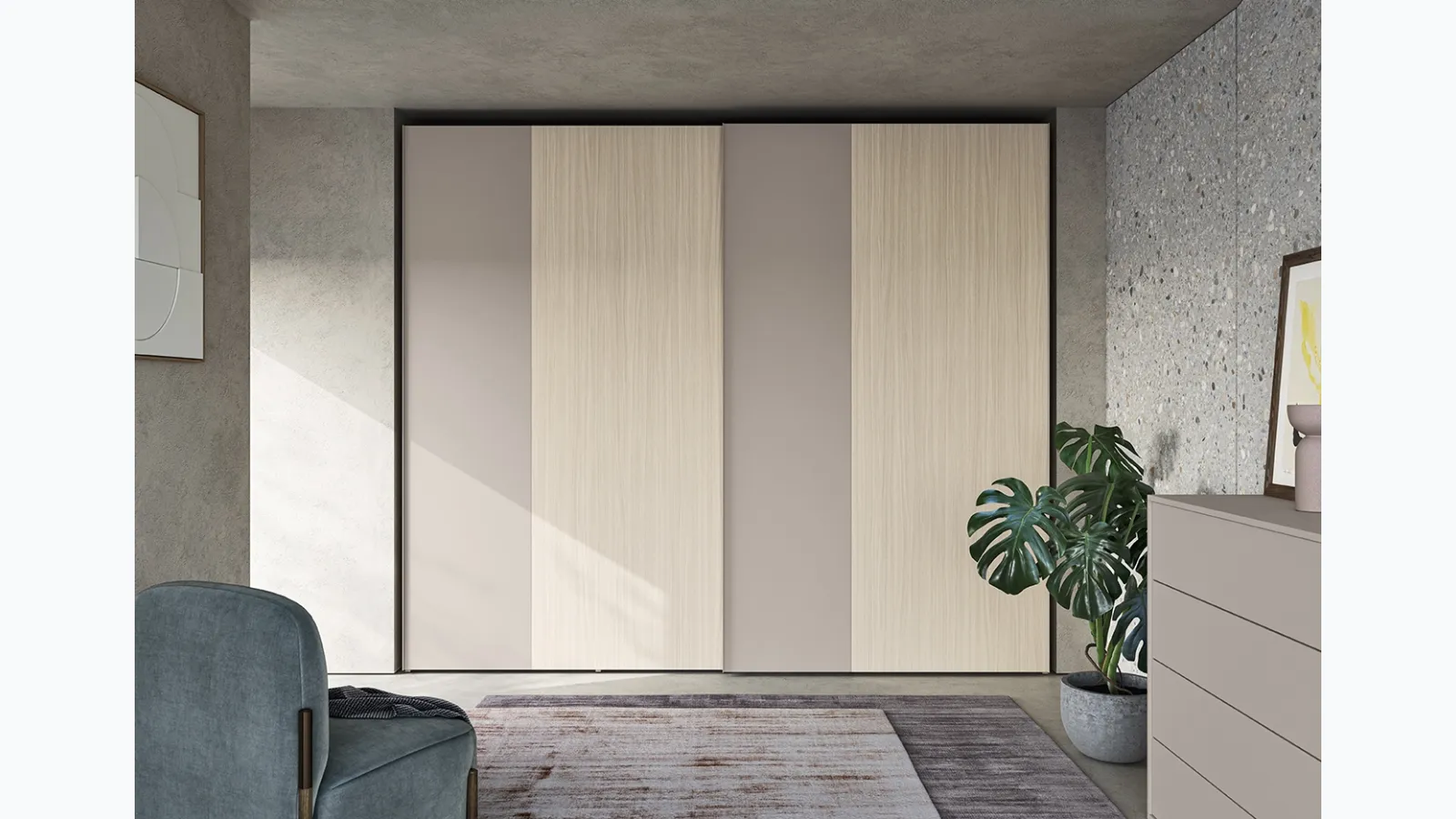 Freedom W15 wardrobe by Colombini Casa.