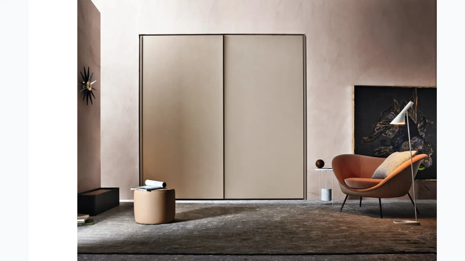 Gliss-Master Wardrobe - A Filo Door lacquered by Molteni & C