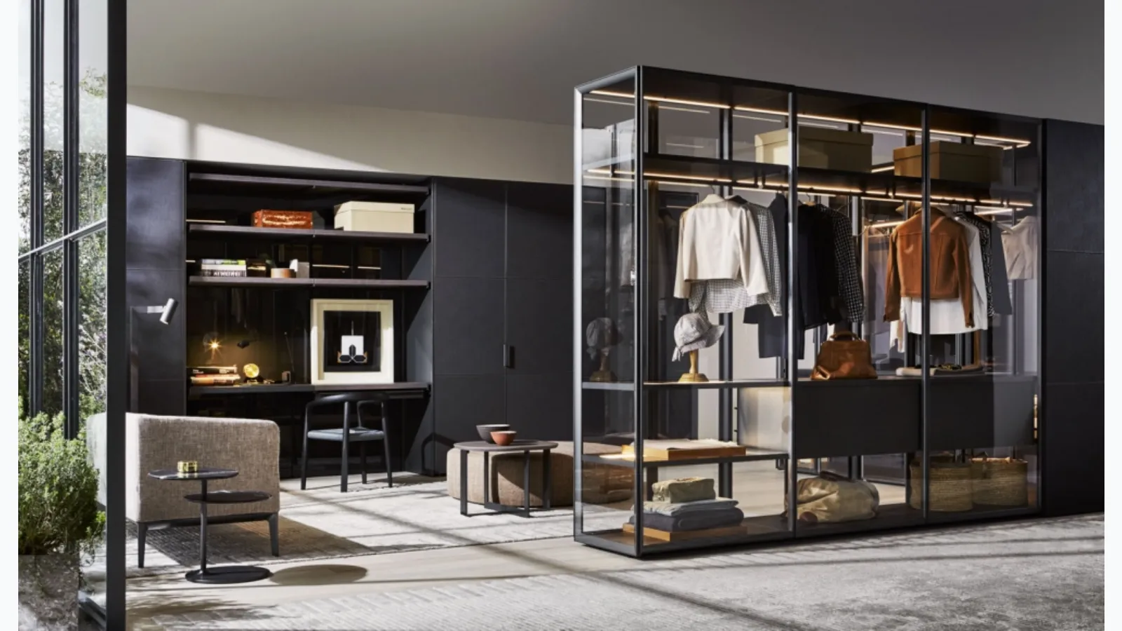 Walk-in closet Gliss Master Dressing by Molteni & C