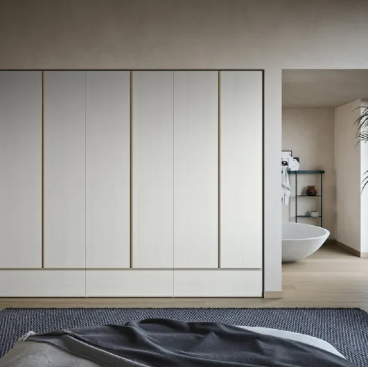 Gola wooden wardrobe by Novamobili.