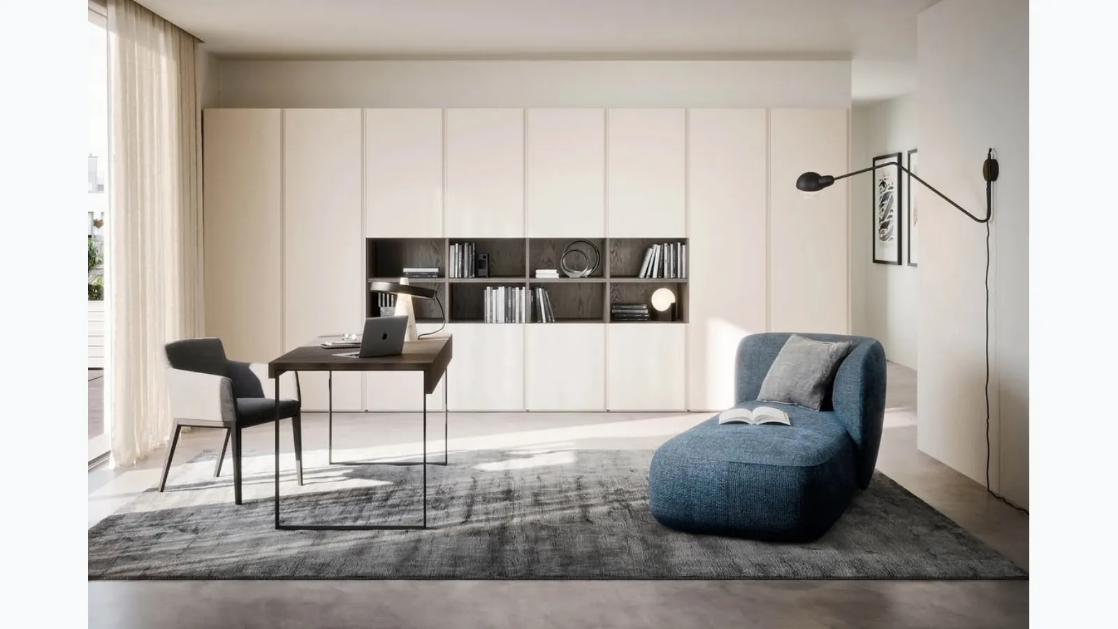 Gola wooden wardrobe by Novamobili.