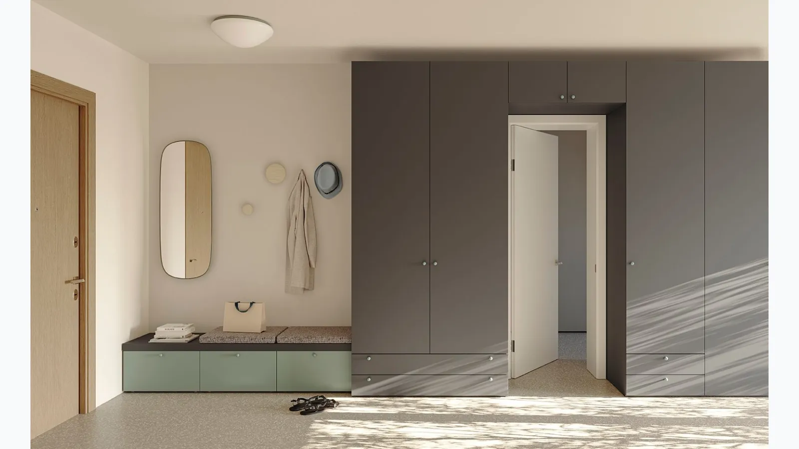 Golf Utility 21 Colombini Casa bridge wardrobe