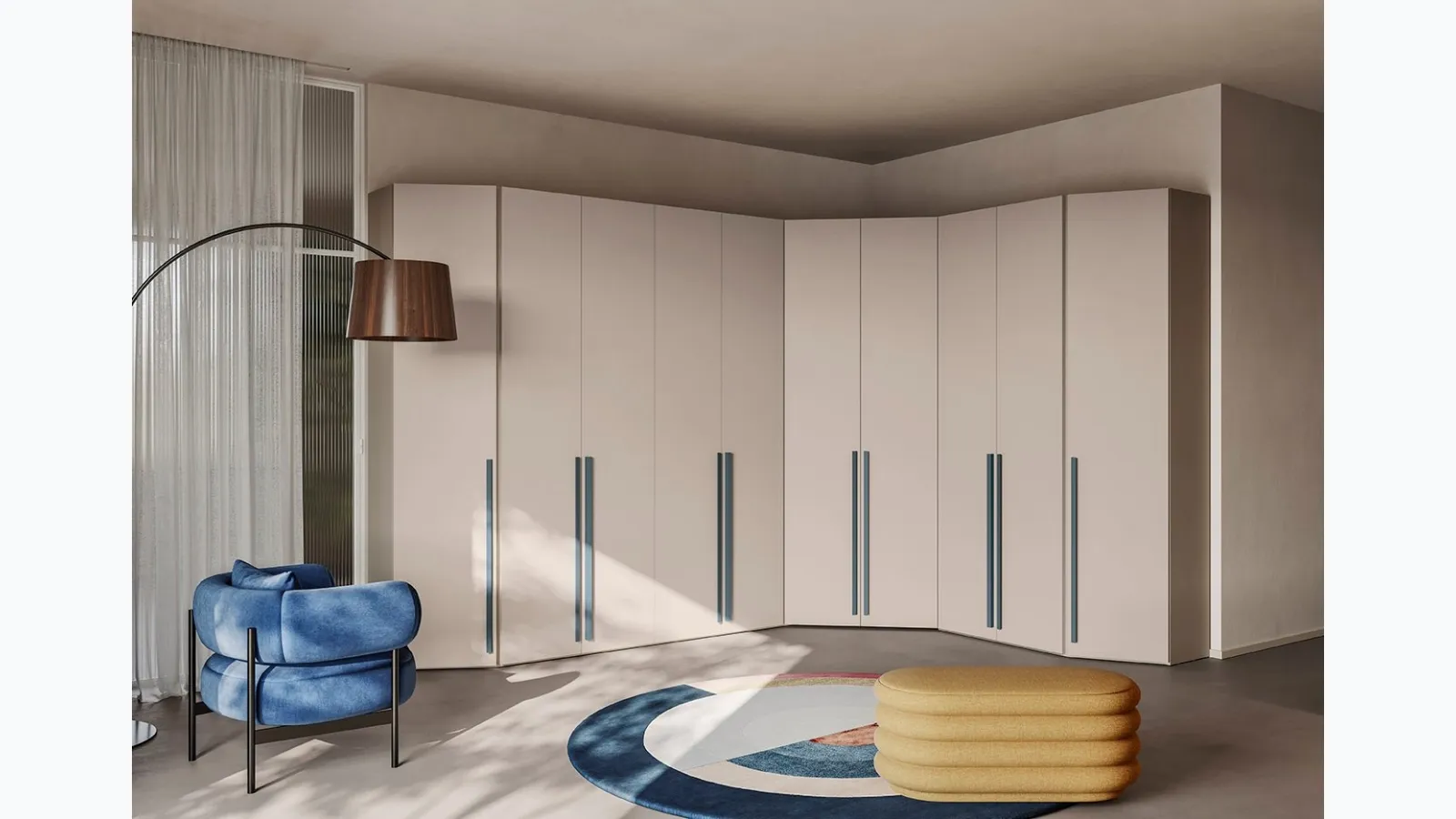 Wardrobe with swing doors Golf W02 by Colombini Casa
