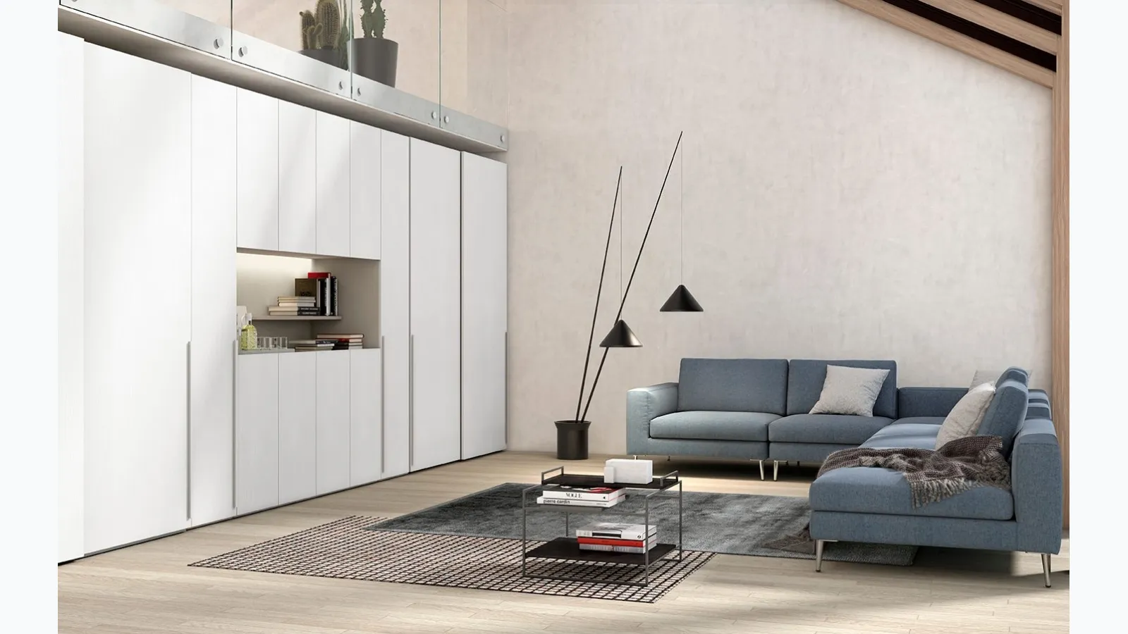 Wardrobe with hinged doors Golf W08 by Colombini Casa.