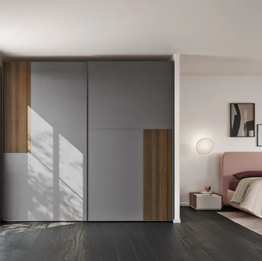 Wardrobe with 2 sliding doors Golf W14 by Colombini Casa.