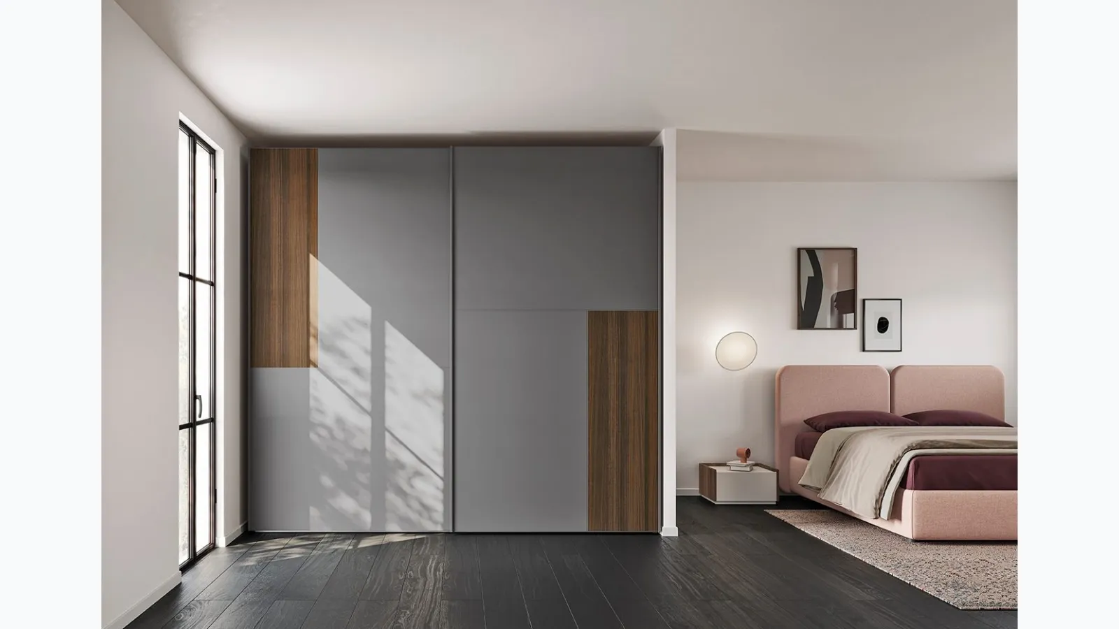 Wardrobe with 2 sliding doors Golf W14 by Colombini Casa.