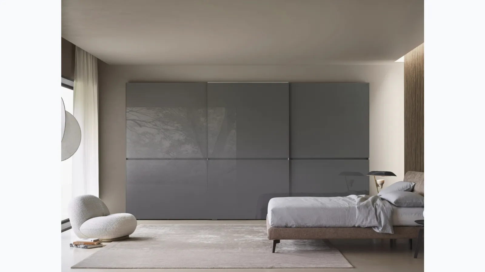 Horizontal Glass Wardrobe by Sangiacomo