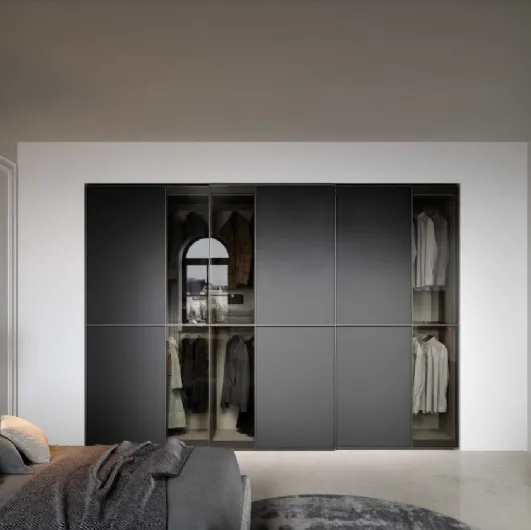Layer sliding wardrobe by Novamobili