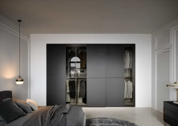 Layer sliding wardrobe by Novamobili