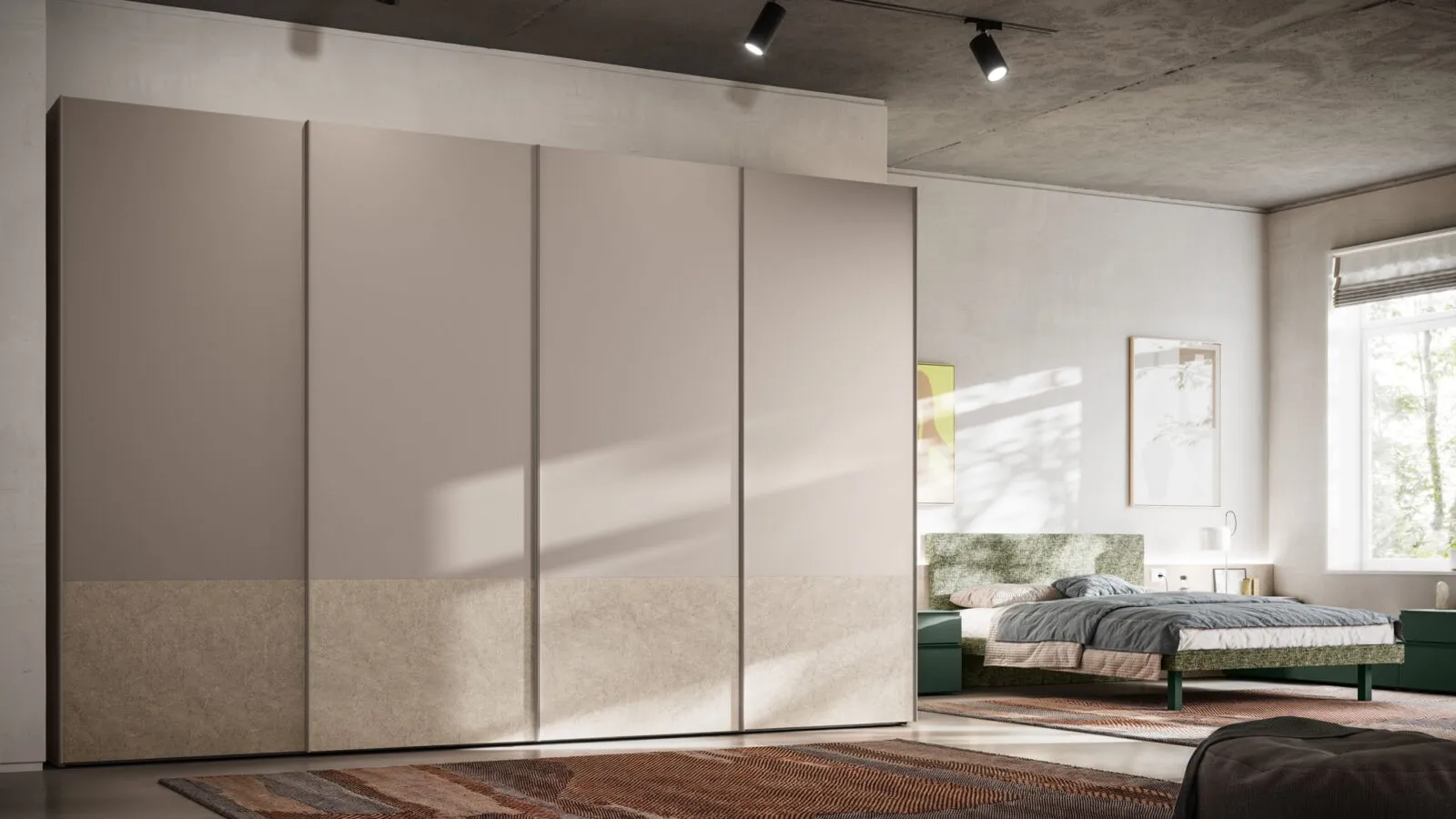 Wardrobe with sliding door Level DN 42 by Orme.