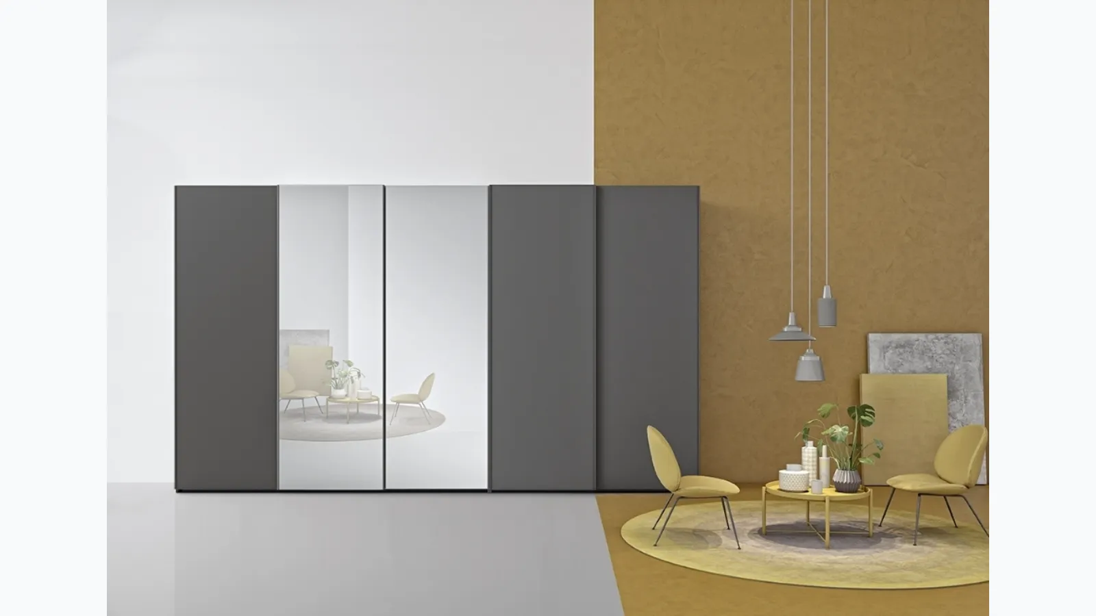 Linear U35 wardrobe by Colombini Casa