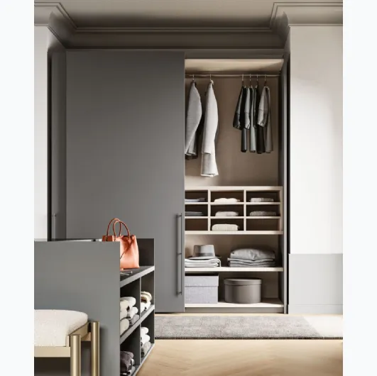 Sliding door wardrobe Smooth M34 by Orme.