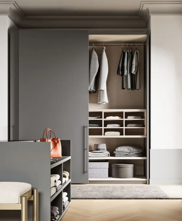 Sliding door wardrobe Smooth M34 by Orme.