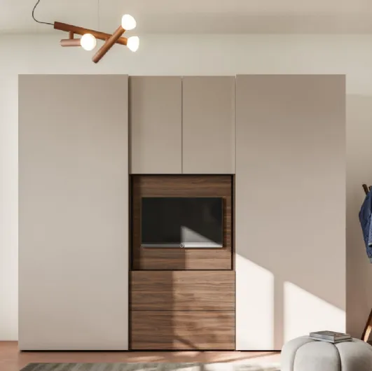 Wardrobe with sliding smooth door + Visual 40 by Orme