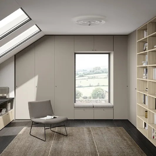 Mansardato U126 Wardrobe by Colombini Casa