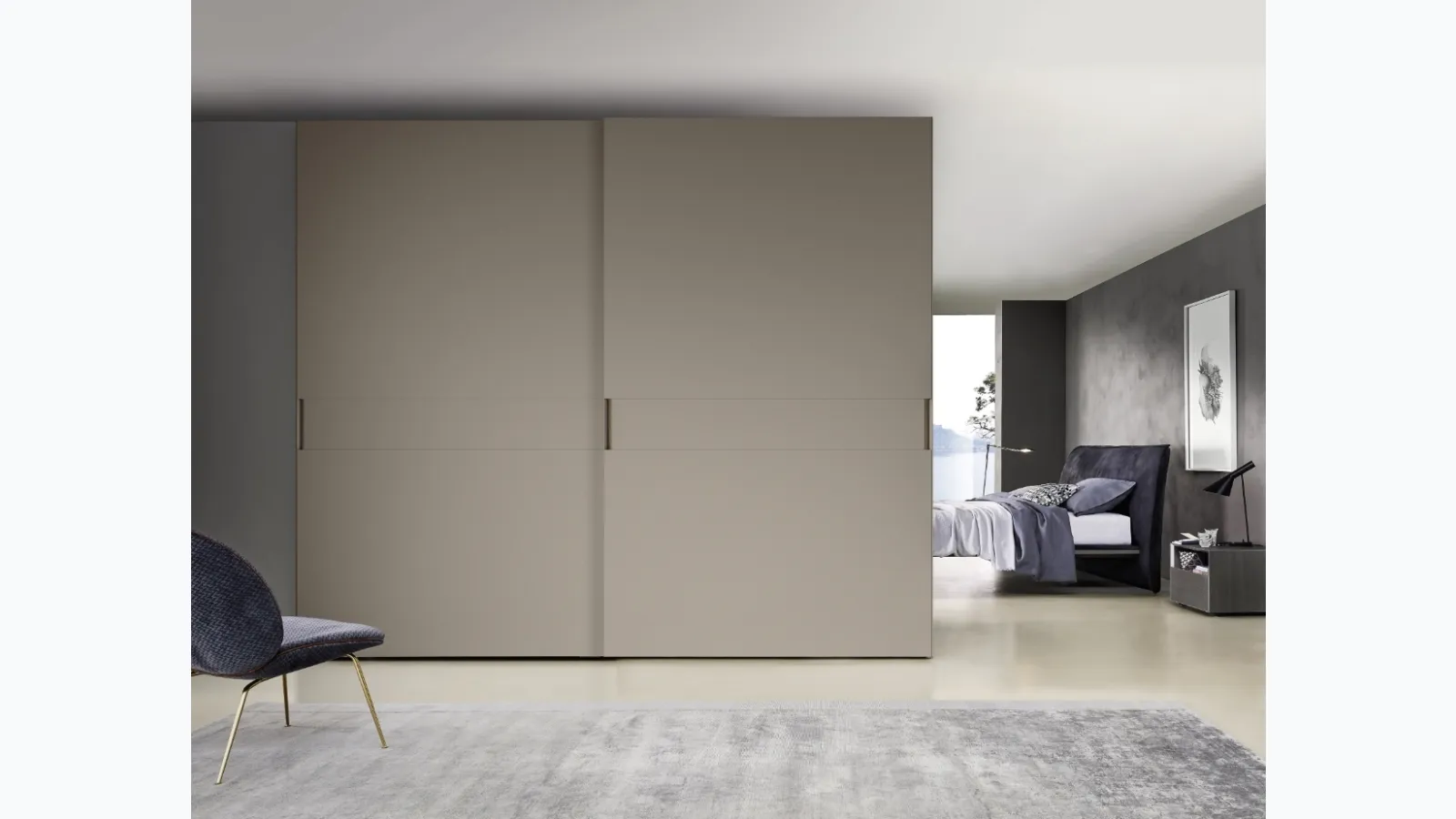 Meridian sliding door wardrobe by Sangiacomo