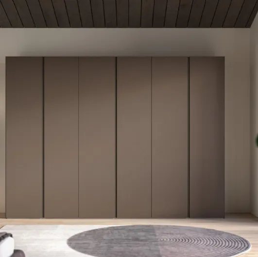 Night 11 hinged door wardrobe in Dekor Tundra melamine by Orme.