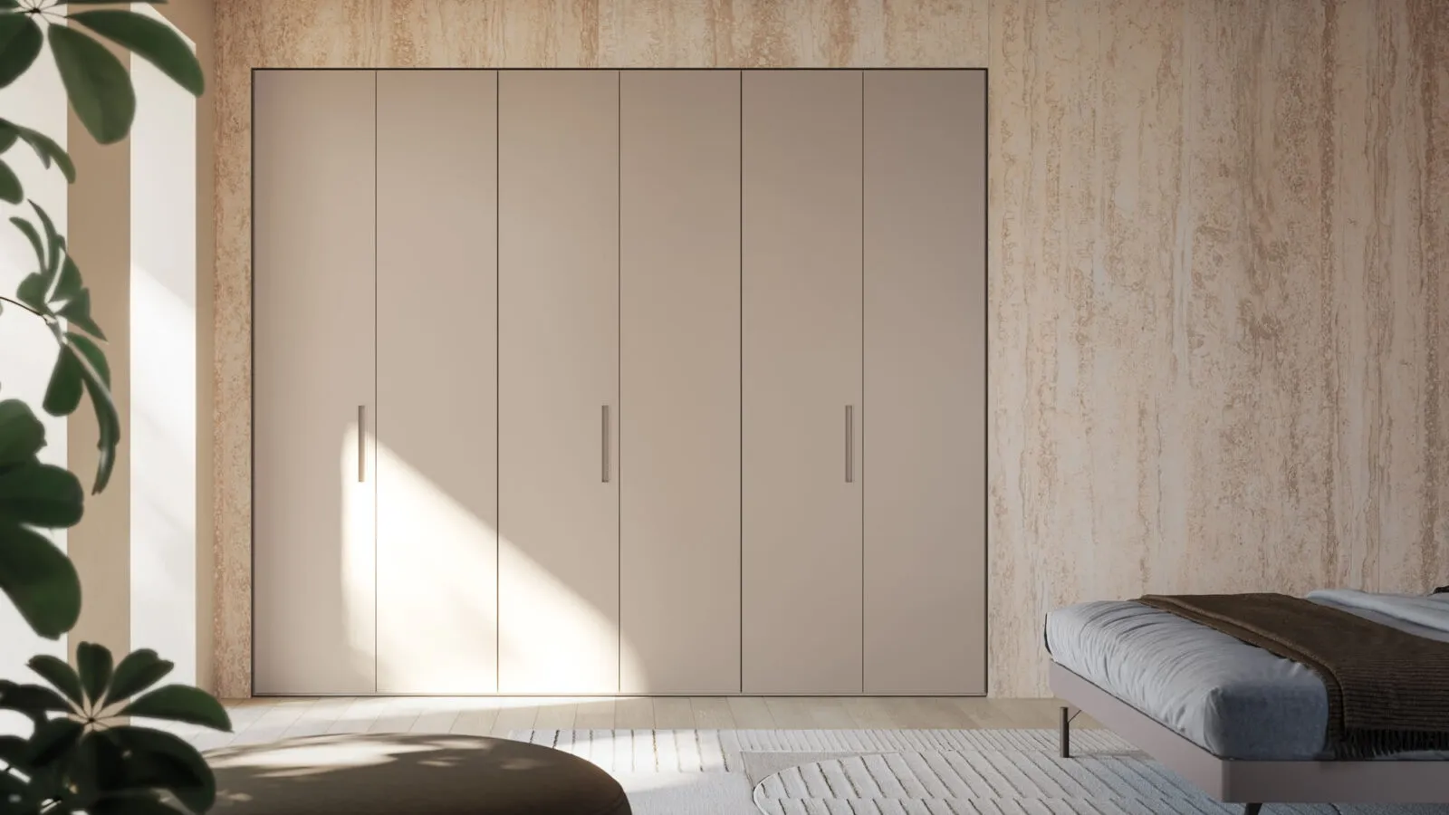 Night 22 Tortora melamine hinged door wardrobe by Orme.