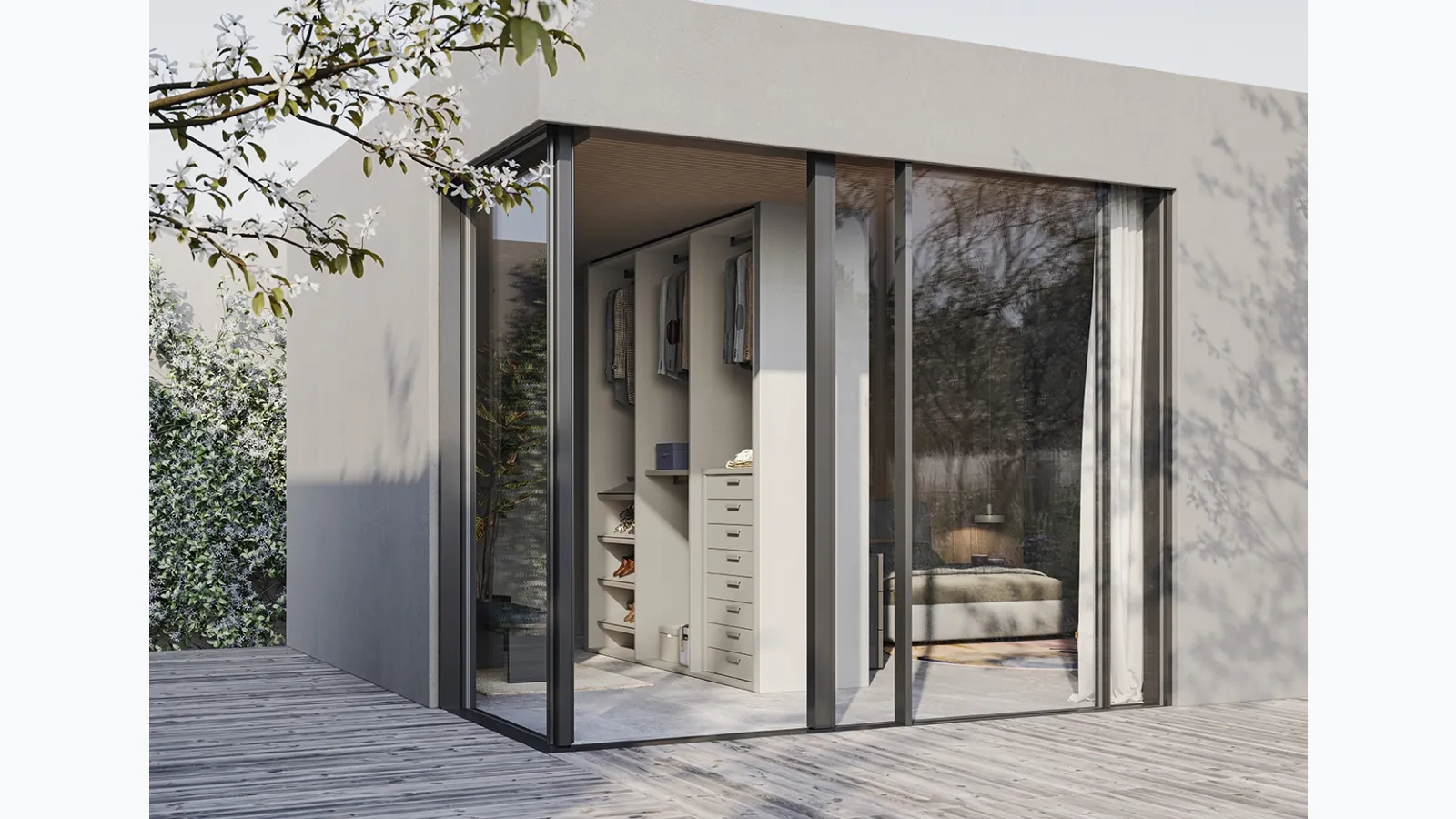 Night & Day N12 Walk-in Closet by Colombini Casa.